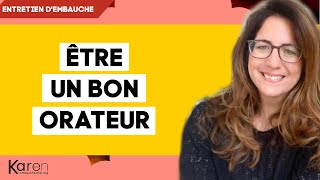 Limportance dêtre un bon orateur en entretien dembauche [upl. by Barbour]