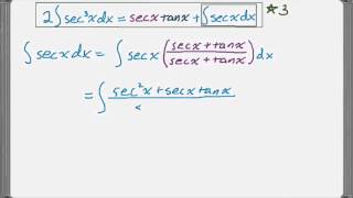 Integral of Secant Cubed [upl. by Nylrahs]