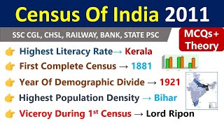 Census 2011  जनगणना 2011  Most Important Questions Of Census 2011  Census 2011 MCQs  Census Gk [upl. by Drawde190]