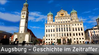 Augsburg  Geschichte im Zeitraffer  Spuren der Geschichte in der heutigen Stadt [upl. by Lhary854]