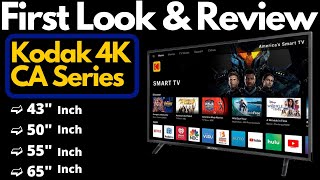 Kodak CA 4K Smart TV Series  First look Review Specifications Price [upl. by Riddle]