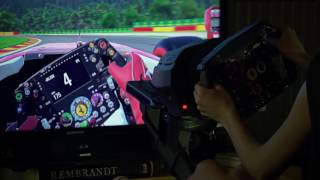 F1 2016 FFB test on PS4 no assists with a Thrustmaster T300RS Add On F1 wheel and T3PA pedals [upl. by Elias]