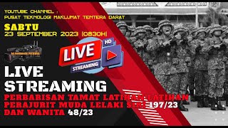 SIARAN LANGSUNG PERBARISAN TAMAT LATIHAN PERAJURIT MUDA LELAKI SIRI 19723 DAN WANITA SIRI 4823 [upl. by Ssilem]