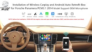 Wireless Carplay amp AndroidAuto Retrofit Box for Porsche Panamera 2014 Model PCM31 [upl. by Shurlocke699]