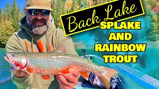 Fishing For Splake and Rainbow Trout in Northern Ontario  Flint Wilderness Lodge Back Lake Trip [upl. by Hayward]