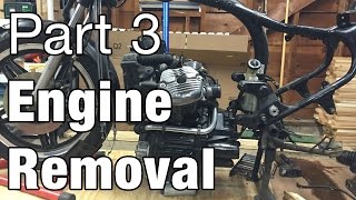 Motor Removal  Honda CX500  Moto Fugazi Build Part 3 [upl. by Lukash]