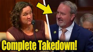 Katie Porter HUMILIATES MAGA Republican To HIS FACE in Front of Congress [upl. by Adniles]