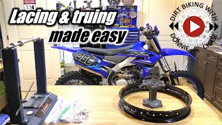 How to Lace and True a Dirt Bike Wheel  Step by Step [upl. by Shelton]