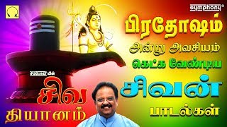 பிரதோஷம் அன்று கேட்கும் சிவன் பாடல்  சிவ தியானம்  எஸ்பிபி  Sivan Pradosham songs by SPB [upl. by Nosyla]