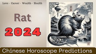 Rat 2024 Chinese Horoscope Yearly Predictions Love RelationshipsCareerWealthHealth [upl. by Jarrett]