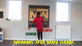 Afro Dance Tutorial Sensima  Skiibii feat Reekado Banks Beginners Choreo [upl. by Neelehtak]