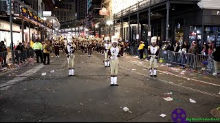 Bands On The Parade Route From The Krewe Of Alla Parade On St Charles and Canal Street 2024 [upl. by Euqinad]