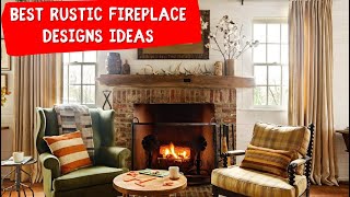 THE BEST MODERN and RUSTIC FIREPLACE DESIGN IDEAS 🍀 50 foto for inspiration [upl. by Liggitt]