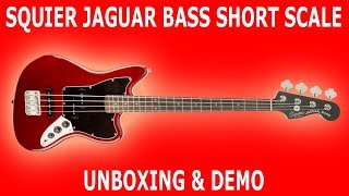 Squier Vintage Modified Jaguar Bass Short Scale • UNBOXING amp DEMO [upl. by Jagir613]