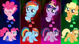 Baby Mlp  Pinkiepie  RainbowDash  Twilight sparkle  Applejack Song TilesHopEDMRush mylittlepony [upl. by Grant]