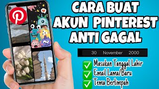 Cara Membuat Akun Pinterest Anti Gagal [upl. by Noeht]