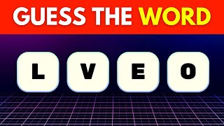 Scrambled Word Game  Guess the Word 4 Letter Words [upl. by Preiser]