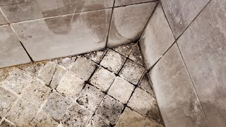 How to Seal River Rocks on a shower floor  511 Impregnator Sealer [upl. by Ariad134]