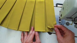 sewing techniques ✅️ unique tip for sewing a straight pleat that [upl. by Skinner]