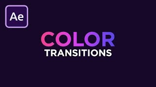 How to Create COLOR Transitions in After Effects [upl. by Bernette364]