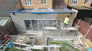 House Extension 2021  Entire Build Time Lapse Extended [upl. by Erda521]