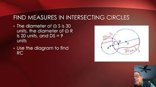 Find Measures in Intersecting Circles [upl. by Atirres]