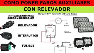 COMO PONER FAROS AUXILIARES CON RELAY [upl. by Chapa]