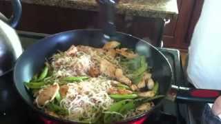 Keto Thai Noodle Stir fry Recipe  LOW CarbCAL [upl. by Araem]