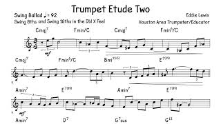 2025 TMEA AllState Jazz Trumpet  Etude 2 [upl. by Assenej607]