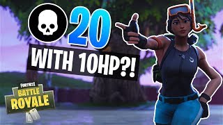 ALL I NEED IS 10 HP 20 Kill Win in Solos Fortnite Battle Royale [upl. by Darrelle672]