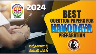 Best Question Papers for Navodaya Preparation in Kannada amp English Language  By M B Sidaraddi [upl. by Aij]