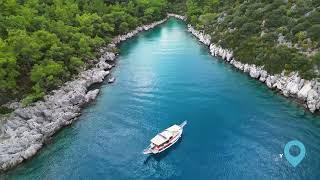 Beautiful Bays of Kekova  Sail Turkey Adventure with Sailnstay [upl. by Retsbew909]