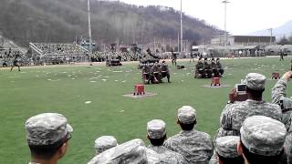 South Korean Special Forces quotBlack Beretsquot  quotROK SFquot Demonstration in front of 2ID US Army [upl. by Zerep]