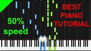 Cassadee Pope  Wasting All These Tears 50 speed piano tutorial [upl. by Isidor392]