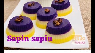 sapin sapin recipe  mini sapin sapin  soft and delicious sapin sapin  ube sapin sapin [upl. by Orihakat]