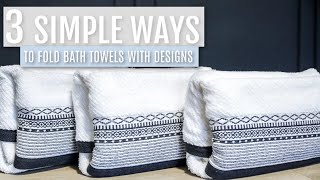 3 Simple Ways to Fold a Bath Towel Part2  Folding with Judi [upl. by Xanthus761]