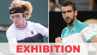 Andrey Rublev vs Marin Cilic EXHIBITION 2020 [upl. by Nyrmac942]