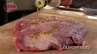 GRILOVÁNÍ Hovězí Flank steak ŘEZNICTVÍ HH [upl. by Heathcote]