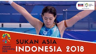 Sukan Asia Indonesia 2018  Ng Yan Yee  Kelayakan  3m Papan Anjal  Terjun  Astro Arena [upl. by Atilol]