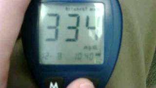 One Touch Glucose Meter false reading [upl. by Thgiwed]