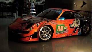 Behind the Scenes Troy Lee Creates the Flying Lizard Porsche Livery for the 24 Heures du Mans [upl. by Harbot]