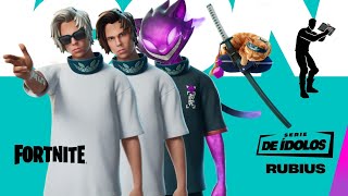 RUBIUS Presenta Su Skin en Fortnite Emote Mochila y Gesto 😱🔥 [upl. by Box]