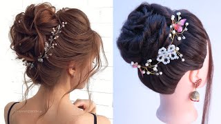 amazing messy bun hairstyle without donut bun for evening party [upl. by Heise]