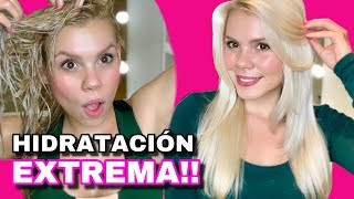 Cabello SECO Y MALTRATADO Tratamiento NATURAL 😱  MAINA [upl. by Adnuahsor]