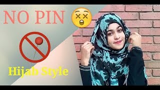 NO PIN  PIN LESS Hijab Style Challenge  Muna [upl. by Aehsila]