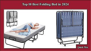 ✅ Top 10 Best Folding Bed in 2024  Best Folding Bed [upl. by Dnomayd]