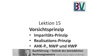 Vorsichtsprinzip  Realisation Imparität Anschaffung AHK Niederstwert NWP Höchstwert FB L15 T01 [upl. by Aihpledalihp854]