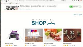 Lab Methodbased access control can be circumvented [upl. by Og]