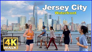 【4K】WALK Jersey City WATERFRONT USA 4k video NJ Travel vlog [upl. by Isabeau]