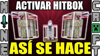 COMO ACTIVAR LA HITBOX EN MINECRAFT [upl. by Akineg498]